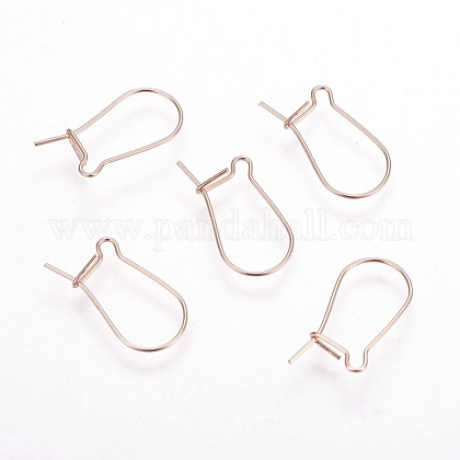 Jk Findings製品 ローズゴールドフィルドピアスフップパーツ ローズゴールド入り 1 mm ピン 16x8mmの通販 Jp Pandahall Com