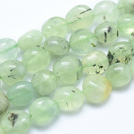 Chapelets de perles en préhnite naturelle G-E483-71-1