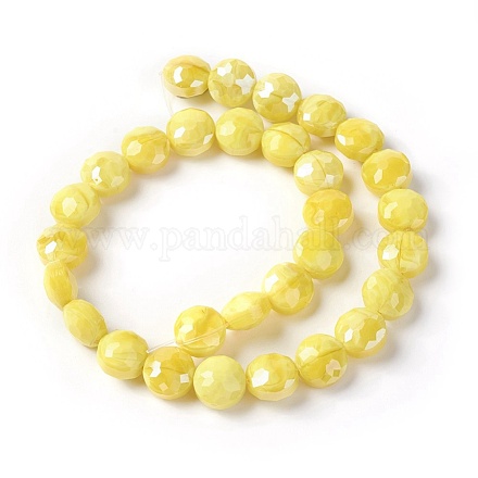 Chapelets de perles en verre électroplaqué EGLA-J106A-E18-1