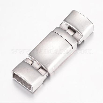 304 Stainless Steel Magnetic Clasps STAS-G071-43P-1