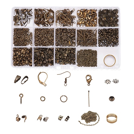 Set di risultati di gioielli in metallo DIY-YW0001-23AB-1