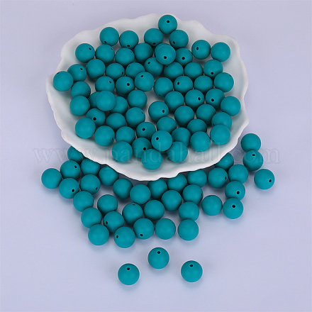 Round Silicone Focal Beads SI-JX0046A-28-1