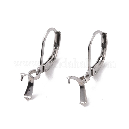 Accessoires de boucle d'oreille de dormeuse en 304 acier inoxydable STAS-G283-01P-1