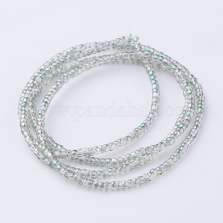 Electroplate Glass Beads Strands EGLA-D179-09-1