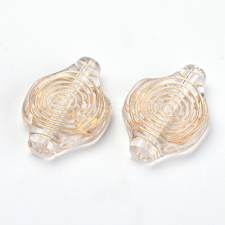 Perles acryliques plaquées OACR-S016-64-1