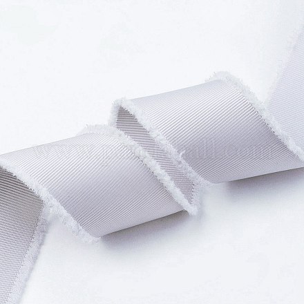 Rubans gros-grain effilochés en polyester ORIB-E001-16mm-012A-1