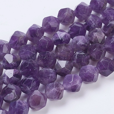 Natural Amethyst Beads Strands X-G-G100-10mm-1-1