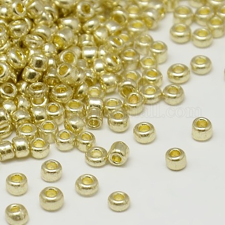12/0 lâches perles de rocaille en verre electroplate SEED-UK0002-12-QC14-1
