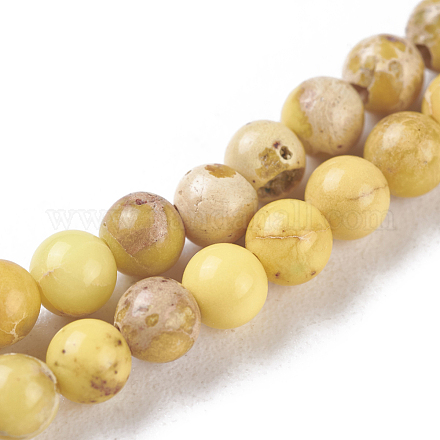 Brins de perles de jaspe impérial naturel G-I248-03B-1