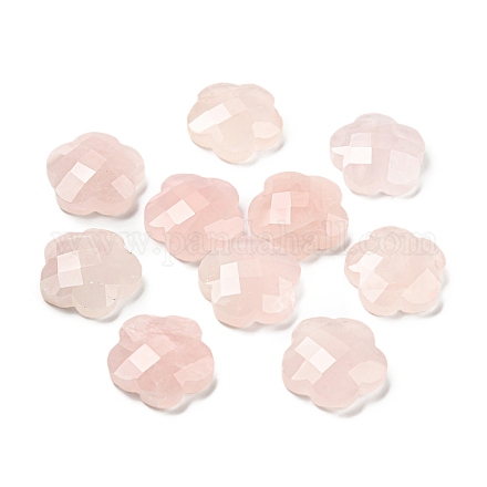 Natural rosa de cabuchones de cuarzo G-Z028-01-1