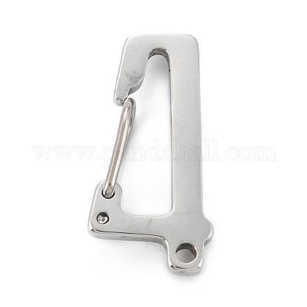 Accessoires de fermoir porte-clés en 304 acier inoxydable STAS-C024-26P-1
