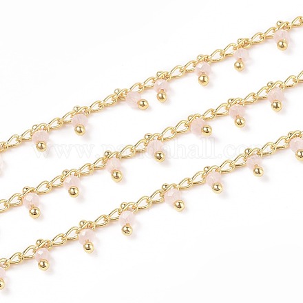 Chaînes de perles de verre faites à la main de 3.28 pied X-CHC-K008-B06-1