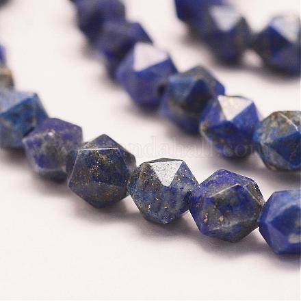 Chapelets de perles en lapis-lazuli naturel G-E359-12-6mm-1