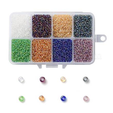 200g 8 couleurs 12/0 grade a perles de rocaille en verre rondes SEED-JP0010-01-2mm-1