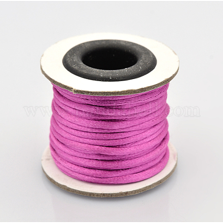 Cola de rata macrame nudo chino haciendo cuerdas redondas hilos de nylon trenzado hilos NWIR-O001-A-03-1