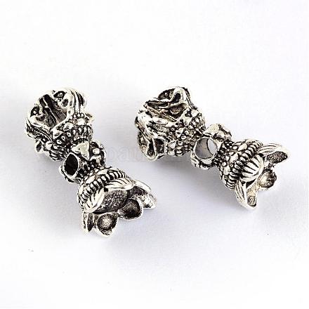 Tibetan Style Zinc Alloy Beads TIBE-Q056-09AS-LF-1