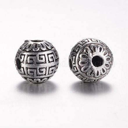 Perles en alliage de style tibétain avec 3 trou PALLOY-YC65930-AS-1