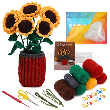 DIY-Sonnenblumen-Pflanzgefäß PW-WG38512-01-1