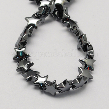 Non-magnetic Synthetic Hematite Beads Strands G-Q899-8mm-1