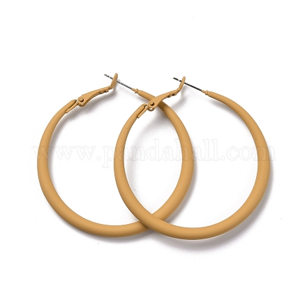 Alloy Big Hoop Earrings for Women EJEW-M201-01C-1