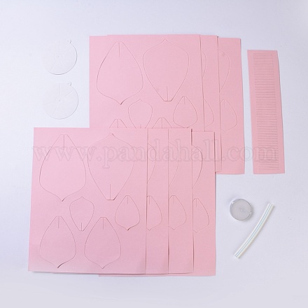 Kits de fabrication artisanale de fleurs en papier AJEW-WH0096-18B-1