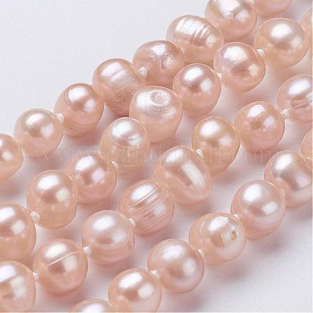 Colliers de perles de nacre naturelle NJEW-P149-04D-1