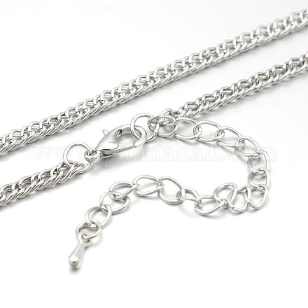 Hierro doble enlace el collar de cadena MAK-J009-12P-1