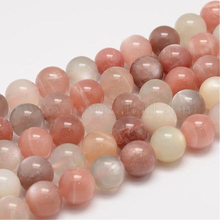 Natural Multi-Moonstone Beads Strands G-F306-03-12mm-1