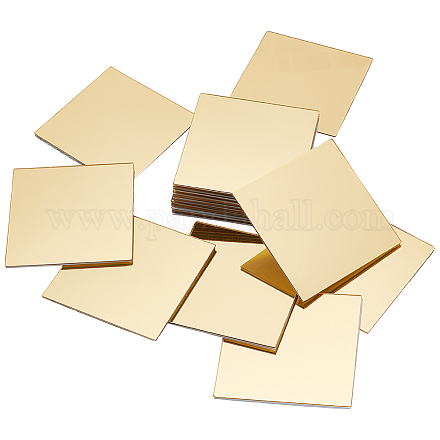 Ph pandahall 50 pz adesivi per specchio acrilico dorato DIY-PH0013-22-1
