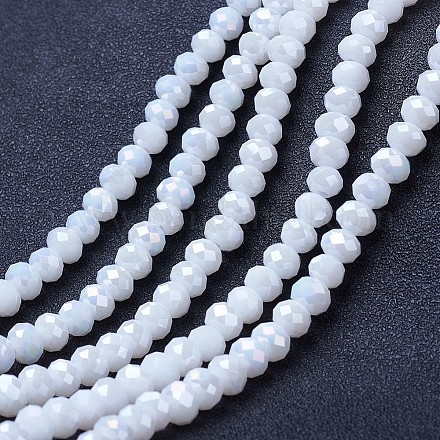 Chapelets de perles en verre électroplaqué EGLA-A034-P1mm-B18-1