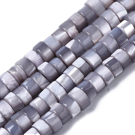 Brins de perles de coquillages naturels de troca X-SHEL-S278-027J-1