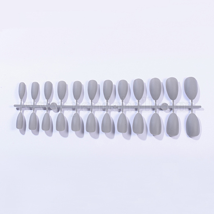 Однотонные матовые пластиковые накладные ногти с полным покрытием накладные ногти MRMJ-T031-15-09-1