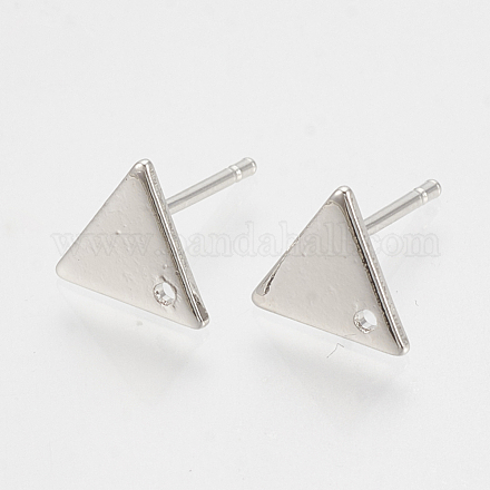 Accessoires de clous d'oreilles en laiton KK-N186-63P-1