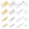 16Pcs 4 Styles 2 Colors Eco-Friendly Brass Watch Band Clasps, Long-Lasting Plated, Lead Free & Cadmium Free, Golden & Silver, 15~17x3.5~7.5x4mm, 2pcs/style