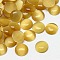 Cat Eye Cabochons, Half Round, Goldenrod, 7x2.5mm