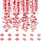 NBEADS About 452 Pcs 2 Hole Tila Beads Half Tila Beads, 5x5mm/5x2mm 2-Hole Glass Seed Beads FireBrick Rectangle Mini Beads Japanese Glass Beads for Christmas Bracelet Necklace Earring Jewelry Making