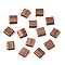 2-Hole Baking Paint Glass Seed Beads, Rectangle, Peru, 5x4.5~5.5x2~2.5mm, Hole: 0.5~0.8mm