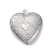304 Stainless Steel Pendants, Heart, Stainless Steel Color, 22.5x19.5x6mm, Hole: 1.6mm