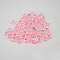 Transparent Crystal Buttons, Acrylic Button
, Pink, about 12mm in diameter, hole: 1.5mm, about 150pcs/bag