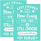 Self-Adhesive Silk Screen Printing Stencil, for Painting on Wood, DIY Decoration T-Shirt Fabric, Turquoise, Word, 19.5x14cm