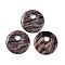 Natural Rhodonite Pendants, Donut/Pi Disc Charms, 45x5~7mm, Hole: 10.5mm
