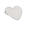 Alloy Alligator Hair Clips, Hair Accessories for Women & Girls, Heart, 40x41mm