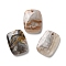 Natural Mexican Agate Pendants, Rectangle Charms, 24.5~25x17.5~18x4~4.5mm, Hole: 1.5mm