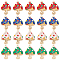 arricraft 40 Pcs 4 Colors Alloy Mushroom Charms, Enamel Cute Mushroom Charms Colorful Mushroom Pendants Charms for Bracelet Necklace Earrings DIY Jewelry Making