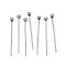 304 Stainless Steel Head Pins, Stainless Steel Color, 20mm, Head: 2mm