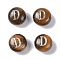 Natural Tiger Eye Beads, Rondelle with Letter, Letter D, 8.5~9x5~5.5mm, Hole: 1.2mm
