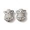 Non-Tarnish 304 Stainless Steel Beads, Owl, Stainless Steel Color, 11x9.5x4mm, Hole: 1.4mm