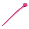 Flower Shape Silicone Cable Zip Ties, Cord Organizer Strap, for Wire Management, Deep Pink, 130x14x5mm