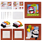 OLYCRAFT 2 Sets 2 Styles Needle Felt Starter Set Panda Photo Frame Needle Felting Kit for Beginners Panda Theme Needle Felting Starter Kit with Photo Frame Wool Felt Painting Set for DIY Needlework