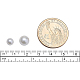 Benecreat Perla redonda de vidrio perlado teñido ambientalmente de 8 mm para la fabricación de joyas con contenedor de perlas (blanco anti-flash HY-BC0001-8mm-RB011-6